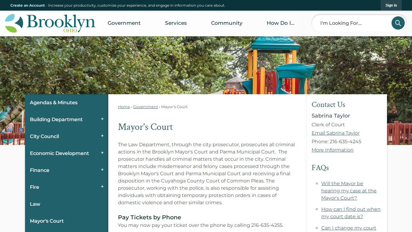 Mayor's Court | Brooklyn, OH